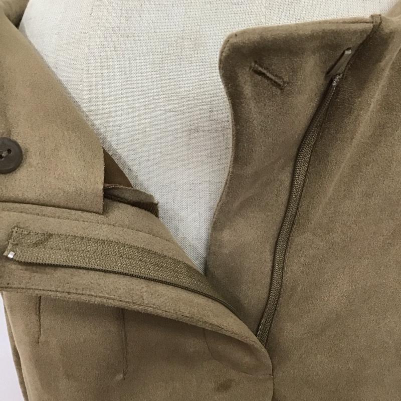 ザラ ZARA パンツ スラックス ハイウエスト フェイクスウェード M 無地 ベージュ / ベージュ /  レディース USED 古着 中古 10108607
