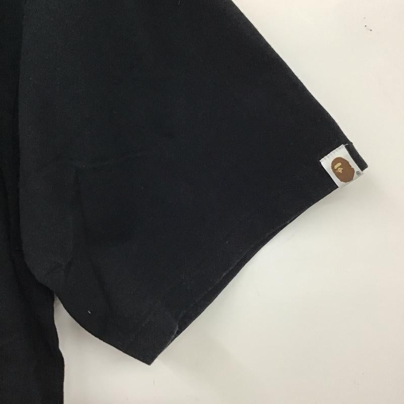 アベイシングエイプ A BATHING APE Tシャツ 半袖 XL 無地 黒 / ブラック /  メンズ USED 古着 中古 10134974