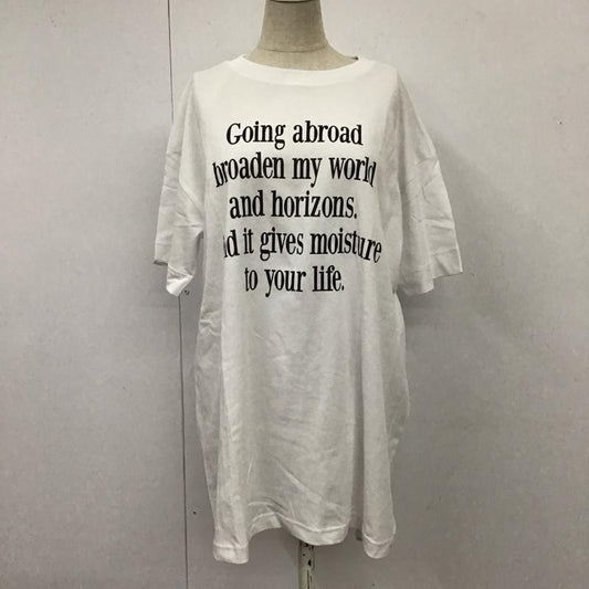 ジャーナルスタンダード JOURNAL STANDARD Tシャツ 半袖 24-070-400-9150-2-0 センテンスロゴTシャツ ロゴ、文字 白 / ホワイト /  レディース USED 古着 中古 10115082