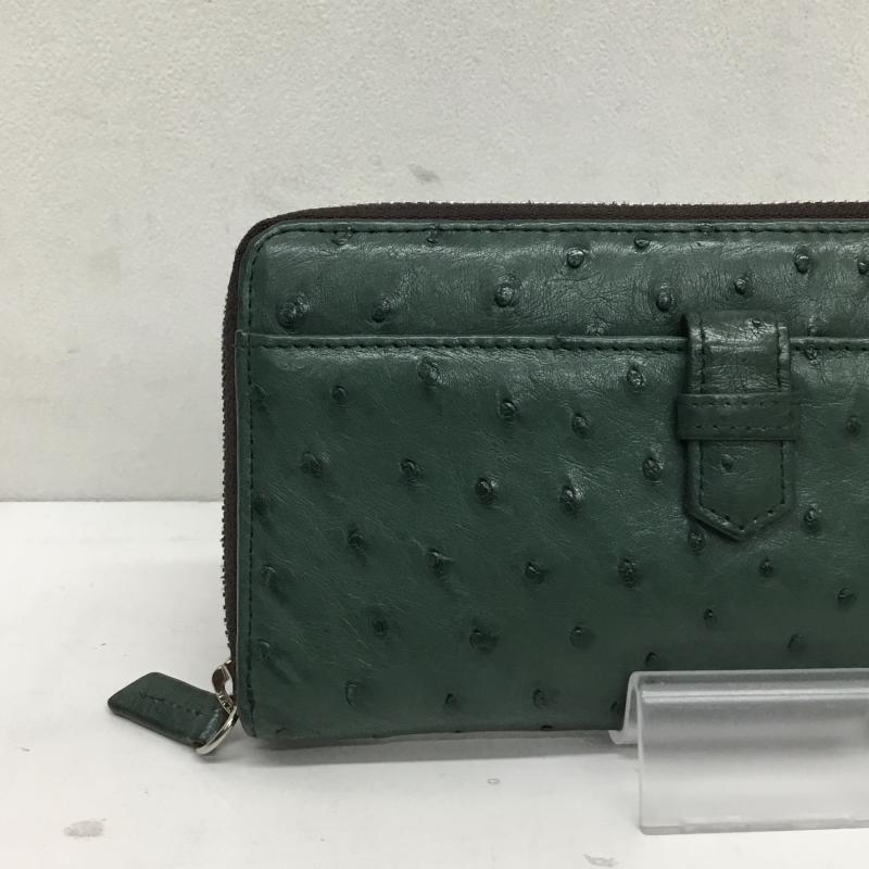オーストリッチ ostrich 財布 長財布 ドット 緑 / グリーン /  レディース USED 古着 中古 10124446