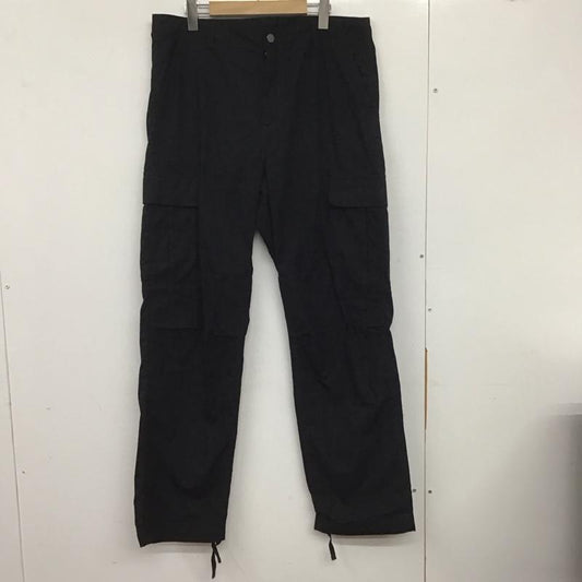 カーハート Carhartt パンツ ワークパンツ、ペインターパンツ ワークパンツ ミリタリーパンツ ワイドパンツ 34インチ ロゴ、文字 黒 / ブラック /  メンズ USED 古着 中古 10137773
