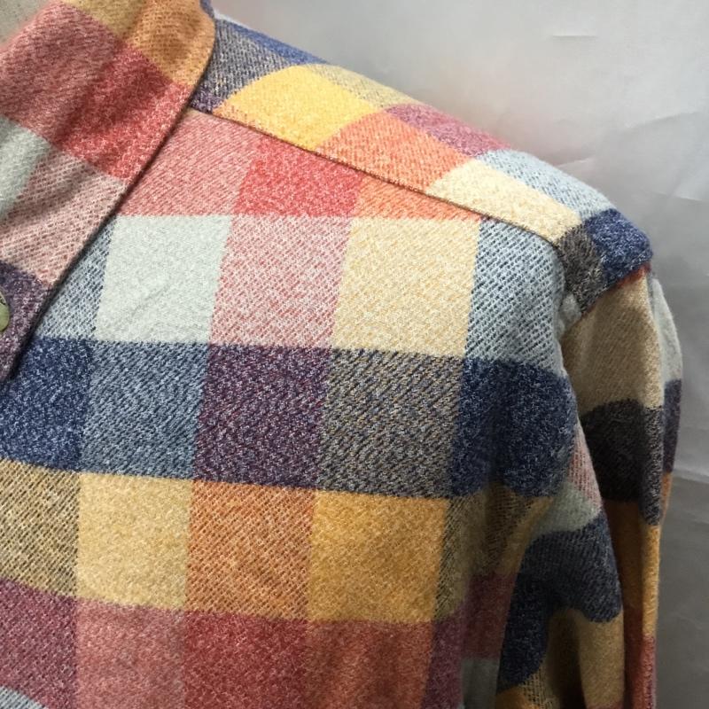 エディーバウアー Eddie Bauer シャツ、ブラウス 長袖 長袖シャツ カラーシャツ ポケットシャツ 長袖カットソー チェックシャツ S チェック マルチカラー / マルチカラー /  メンズ USED 古着 中古 10114806