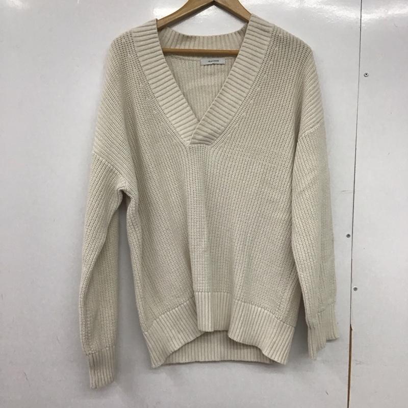 ジーナシス JEANASIS ニット、セーター 長袖 JS063323CF FREE 無地 ベージュ / ベージュ /  レディース USED 古着 中古 10146774