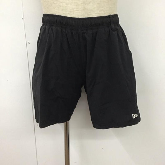 ニューエラ NEW ERA パンツ ショートパンツ L ロゴ、文字 黒 / ブラック /  メンズ USED 古着 中古 10108019