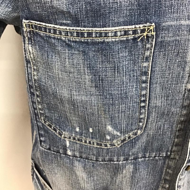 ポロラルフローレン POLO RALPH LAUREN ジャケット、上着 ジャケット、ブレザー デニムジャケット カラージャケット 長袖ジャケット ブルゾン 古着 M 無地 インディゴ / インディゴ /  メンズ USED 古着 中古 10106782