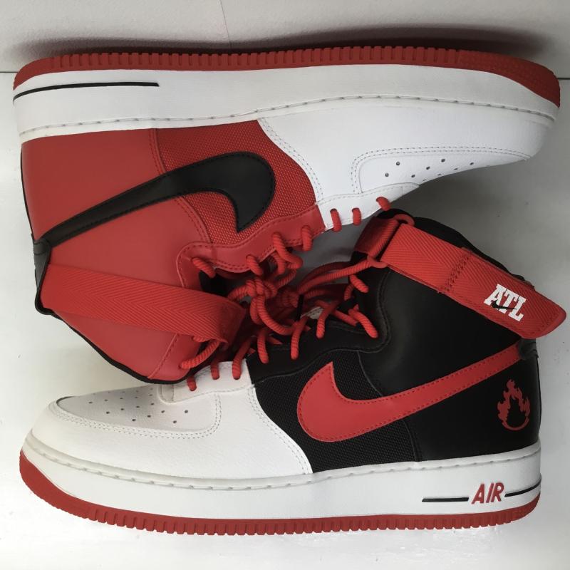 ナイキ NIKE スニーカー スニーカー AIR FORCE 1 HIGH 07 LV8 ATLANTA エアフォース 1 ハイ LV8 アトランタ BV7459-100 30.0cm ロゴ、文字 黒 / ブラック / X 白 / ホワイト / X 赤 / レッド /  メンズ USED 古着 中古 10107073