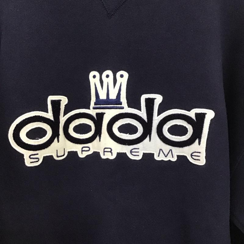 ダダ シュプリーム DADA Supreme トレーナー 長袖 長袖トレーナー スウェット クルーネック プルオーバー ロゴ、文字 紺 / ネイビー /  メンズ USED 古着 中古 10149022