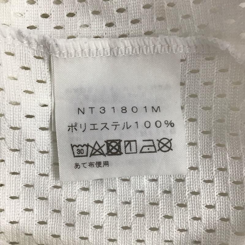 ザノースフェイス THE NORTH FACE Tシャツ 半袖 NT31801M メッシュＴシャツ カモロゴT L ロゴ、文字 白 / ホワイト /  メンズ USED 古着 中古 10131334