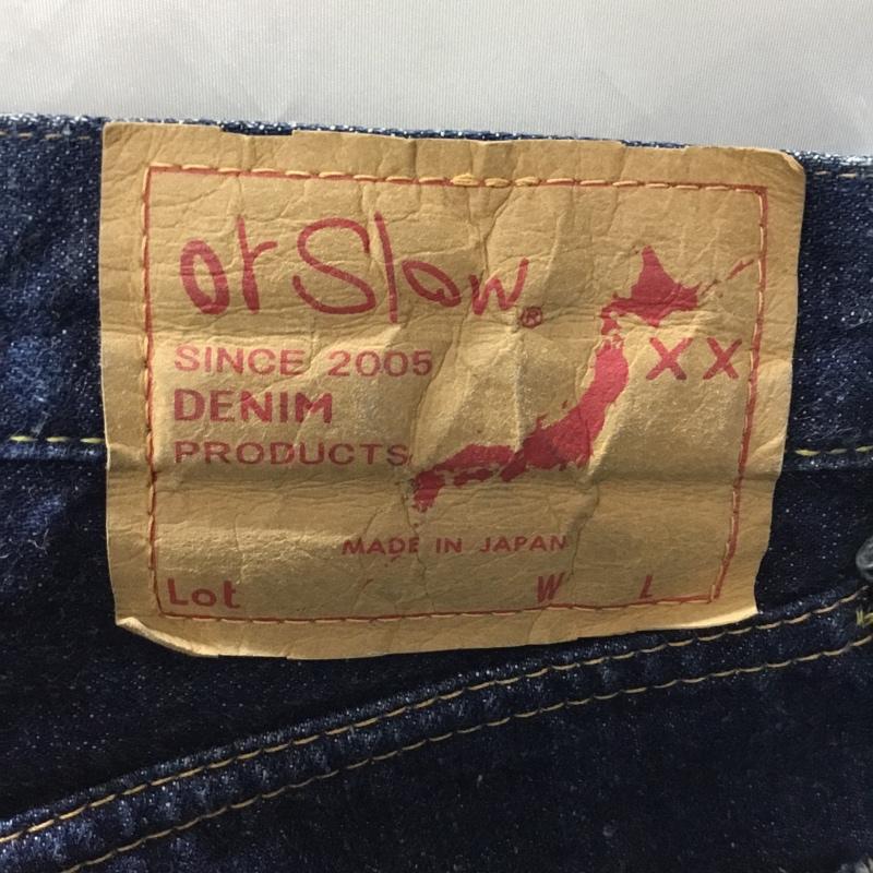 オアスロウ orSlow パンツ デニム、ジーンズ デニムパンツ ストレートパンツ ワイドパンツ カジュアルパンツ 2 無地 インディゴ / インディゴ /  メンズ USED 古着 中古 10109432