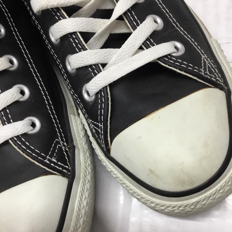 コンバース CONVERSE スニーカー スニーカー 1B908 LEA ALL STAR HI レザー 27.5cm 27.5cm ロゴ、文字 黒 / ブラック / X 白 / ホワイト /  メンズ USED 古着 中古 10109386