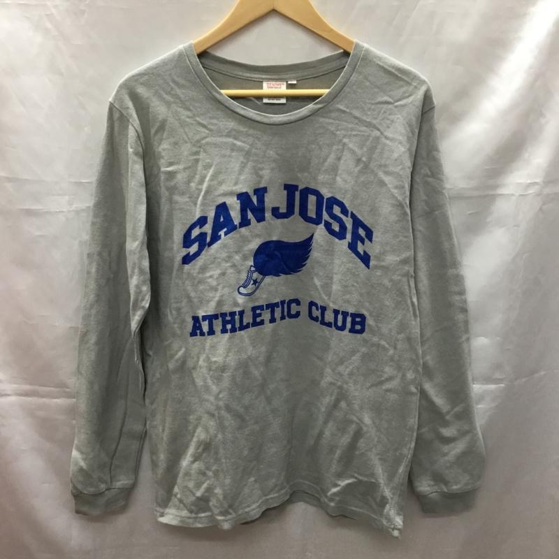 ドゥニーム Denime Tシャツ 長袖 M プリント 灰 / グレー /  メンズ USED 古着 中古 10110679