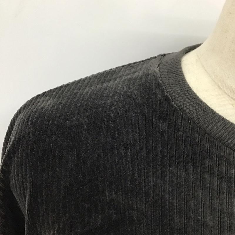 センスオブプレイス SENSEOFPLACE カットソー 長袖 長袖カットソー クルーネックカットソー ロングスリーブカットソー コーデュロイ L 無地 灰 / グレー /  メンズ USED 古着 中古 10113739