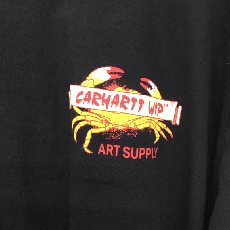 カーハート Carhartt Tシャツ 半袖 XL ロゴ、文字 黒 / ブラック /  メンズ USED 古着 中古 10137789