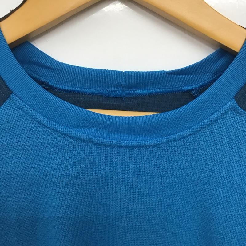 パタゴニア patagonia Tシャツ 半袖 半袖カットソー プリントTシャツ クルーネックカットソー スポーツウェア M ロゴ、文字 青 / ブルー /  メンズ USED 古着 中古 10148227