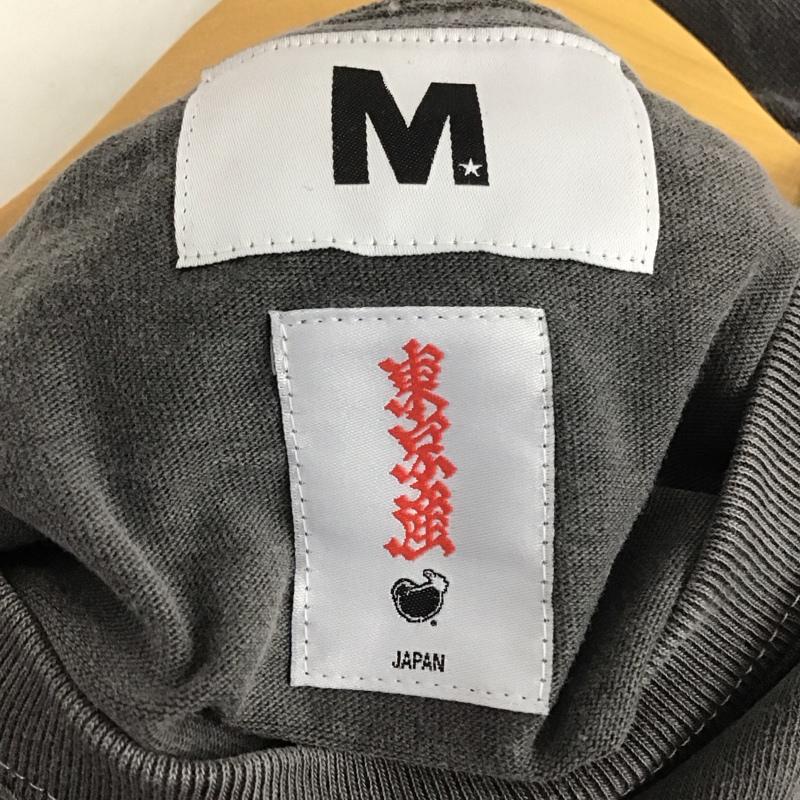 エム M Tシャツ 半袖 XL プリント X ロゴ、文字 チャコールグレー / チャコールグレー /  メンズ USED 古着 中古 10138213