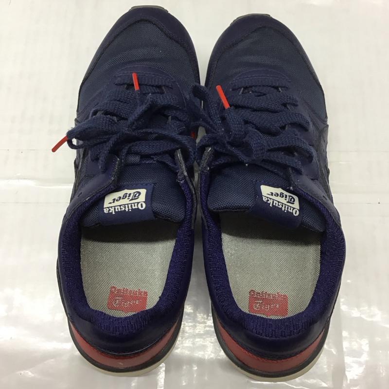 オニツカタイガー ONITSUKA TIGER スニーカー スニーカー D8J0Q TIGER ALLY 27.5cm 箱有 27.5cm ロゴ、文字 紺 / ネイビー / X 赤 / レッド / X 白 / ホワイト /  メンズ USED 古着 中古 10113423