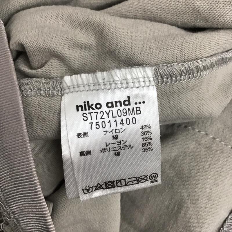 ニコアンド niko and... ボトムス ボトムス ST72YL09MB レース ガウチョパンツ 4 レース柄 灰 / グレー /  レディース USED 古着 中古 10123193