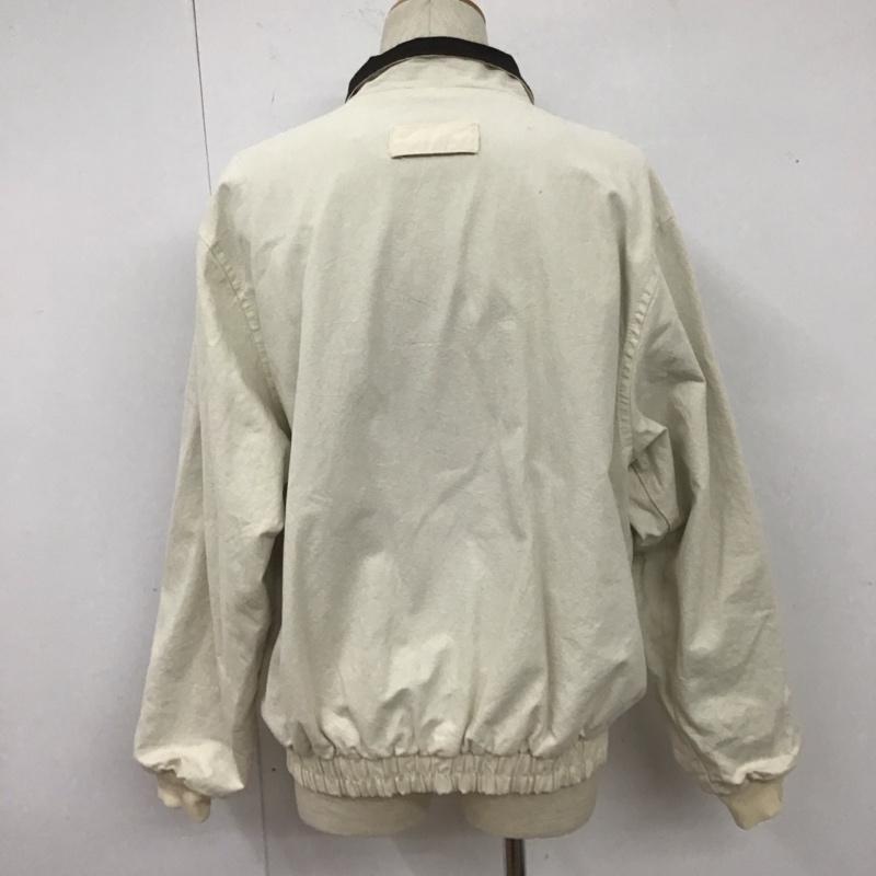 古着 USED ジャケット、上着 ジャンパー、ブルゾン ジップアップジャケット カラージャケット アウター カジュアルジャケット L ロゴ、文字 白 / ホワイト /  メンズ USED 古着 中古 10107118