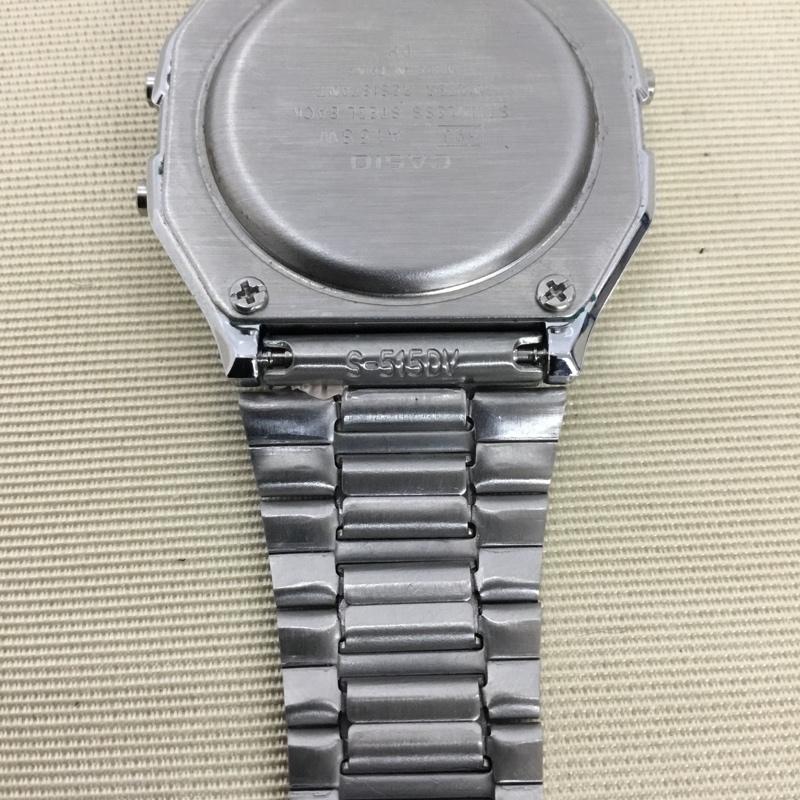 カシオ CASIO 腕時計 デジタル A158W ロゴ、文字 銀 / シルバー /  メンズ USED 古着 中古 10147438