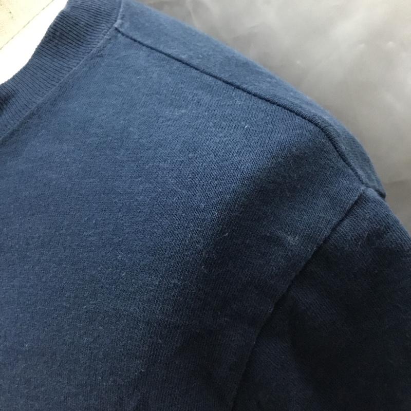 チャンピオン Champion Tシャツ 半袖 C3-M349 クルーネック 胸ポケット S ワンポイント 紺 / ネイビー /  メンズ USED 古着 中古 10115524