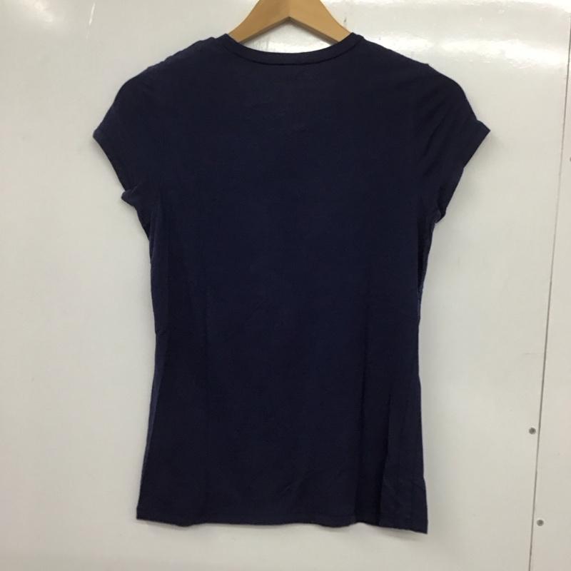 ポロジーンズ Polo Jeans Co. Tシャツ 半袖 RALPH LAUREN KT-WJ-YW4142 クルーネック M ロゴ、文字 青 / ブルー /  レディース USED 古着 中古 10133555