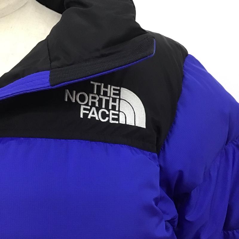 ザノースフェイス THE NORTH FACE ジャケット、上着 ダウンジャケット ND91841 NUPTSE DOWN JAKCET L ロゴ、文字 青 / ブルー / X 黒 / ブラック /  メンズ USED 古着 中古 10124440