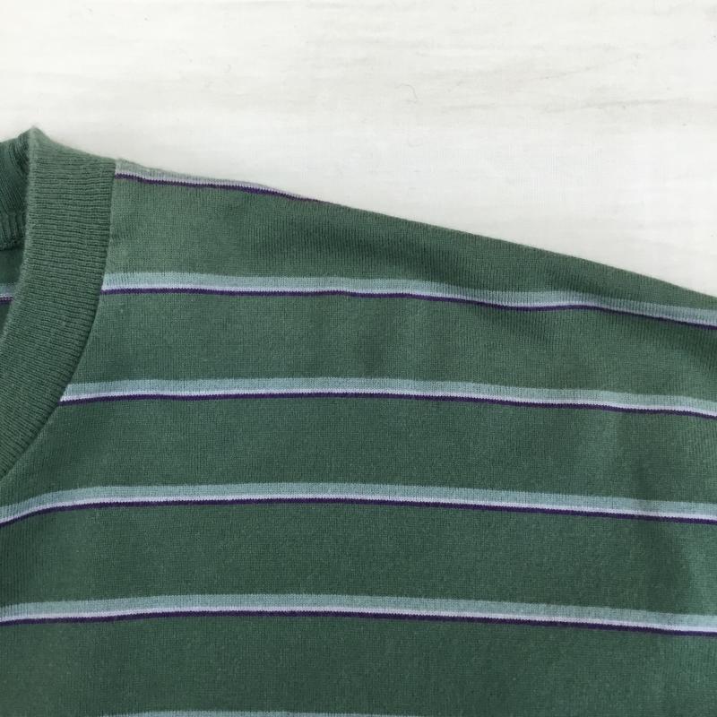 ディセンダント DESCENDANT Tシャツ 半袖 DESCENDANT ディセンダント Tシャツ 3号 ボーダー柄 緑 / グリーン /  メンズ USED 古着 中古 10127858