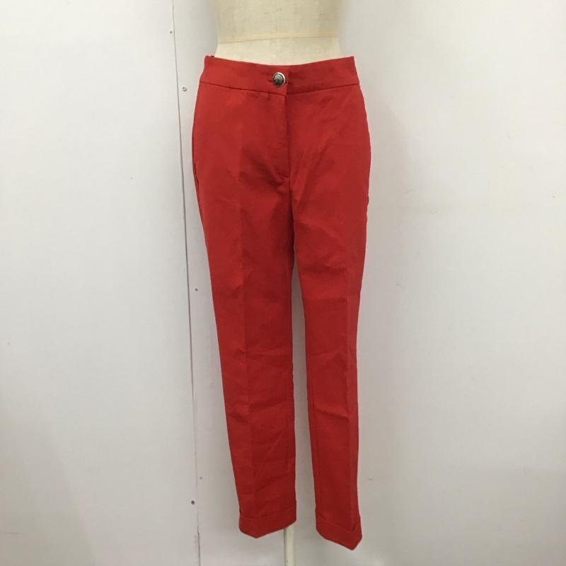ザラ ZARA ボトムス ボトムス カジュアルパンツ スリムパンツ ストレートパンツ ストレッチパンツ レギンス M 無地 赤 / レッド /  レディース USED 古着 中古 10109552