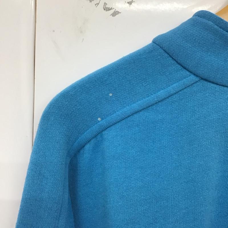 ナイキ NIKE トレーナー 長袖 長袖トレーナー スウェット ジップアップネック プルオーバー 90s XL ロゴ、文字 青 / ブルー /  メンズ USED 古着 中古 10129062