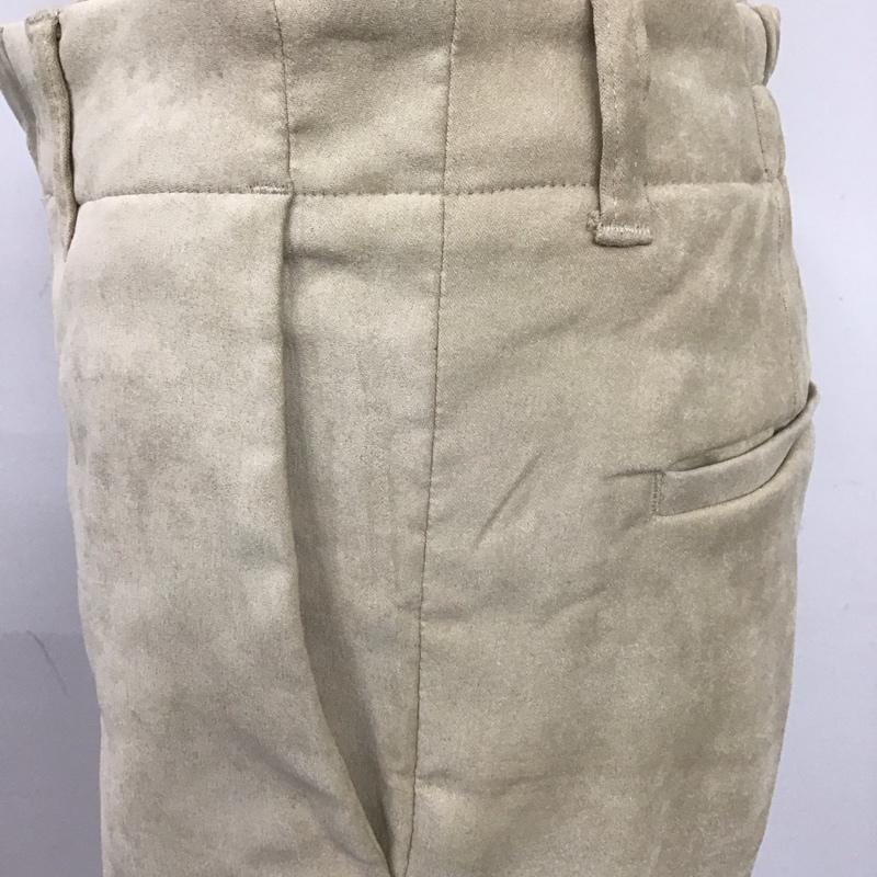 ローリーズファーム LOWRYS FARM パンツ スラックス LF521007MC フロントスリット フレアパンツ L 無地 ベージュ / ベージュ /  レディース USED 古着 中古 10108164