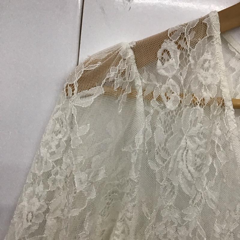 アルシーヴ archives ワンピース ひざ丈スカート OP-0313 レース ガウン レース柄 白 / ホワイト /  レディース USED 古着 中古 10119235