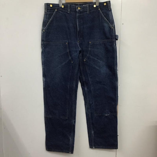 カーハート Carhartt パンツ デニム、ジーンズ デニムパンツ ワイドパンツ カジュアルパンツ 38インチ 無地 インディゴ / インディゴ /  メンズ USED 古着 中古 10146099