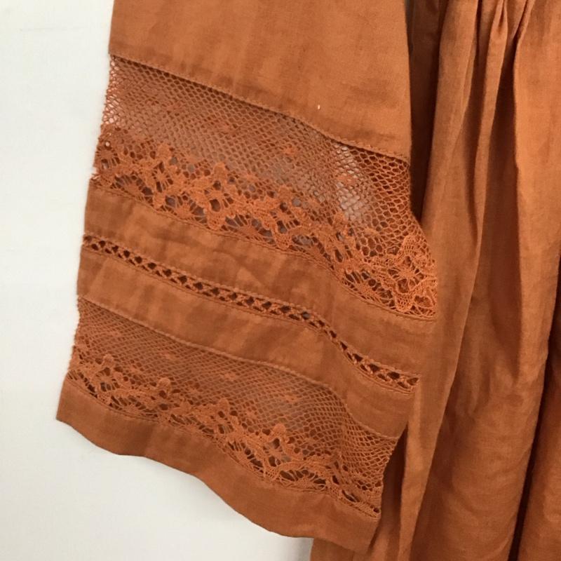 アズールバイマウジー AZUL BY MOUSSY カーディガン 長袖 250bsm30-365c カシュクール2WAYガウン ロングカーディガン M 無地 橙 / オレンジ /  レディース USED 古着 中古 10146146