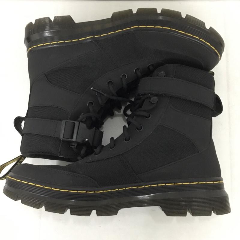 ドクターマーチン Dr.Martens ブーツ 一般 COMBS TECH レースアップブーツ UK8 US：9 無地 黒 / ブラック /  メンズ USED 古着 中古 10131821