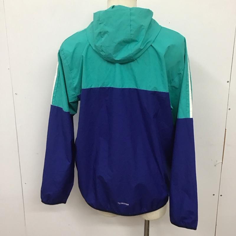 アディダス adidas ジャケット、上着 ジャケット、ブレザー DH3996 フード付き フーディー フルジップ スポーツウェア climastorm ロゴ、文字 白 / ホワイト / X 青 / ブルー / X 水色 / ライトブルー /  メンズ USED 古着 中古 10126014