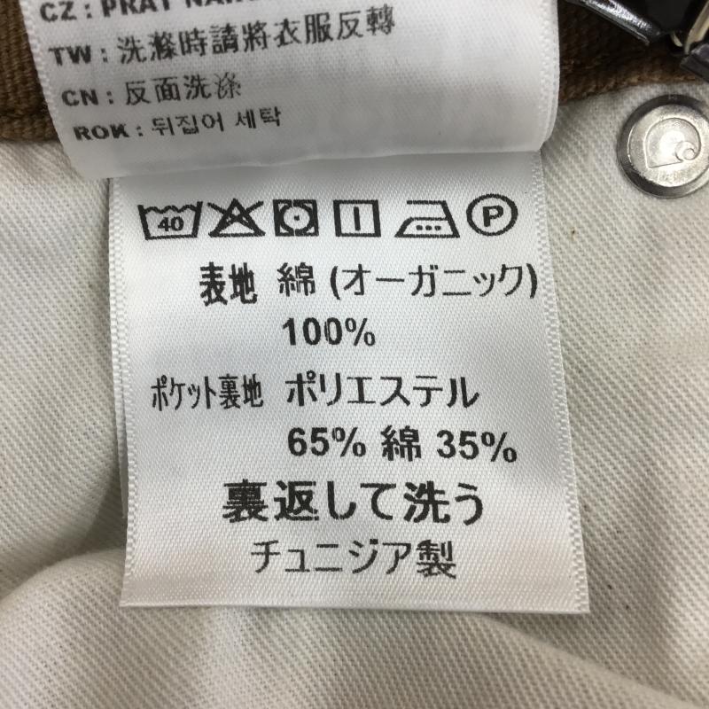 カーハート Carhartt パンツ ワークパンツ、ペインターパンツ AWAKE XL ワンポイント X 刺繍 茶 / ブラウン /  メンズ USED 古着 中古 10129333