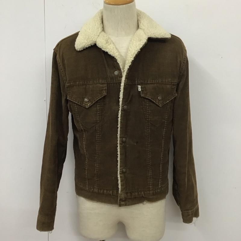 リーバイス Levi s ジャケット、上着 ジャケット、ブレザー コーデュロイ 裏ボア 38 無地 茶 / ブラウン /  メンズ USED 古着 中古 10110954