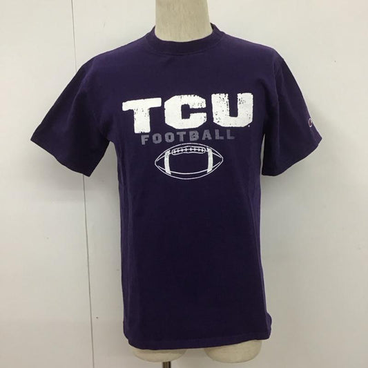 チャンピオン Champion Tシャツ 半袖 半袖カットソー プリントTシャツ クルーネックカットソー M プリント 紫 / パープル /  メンズ USED 古着 中古 10107213