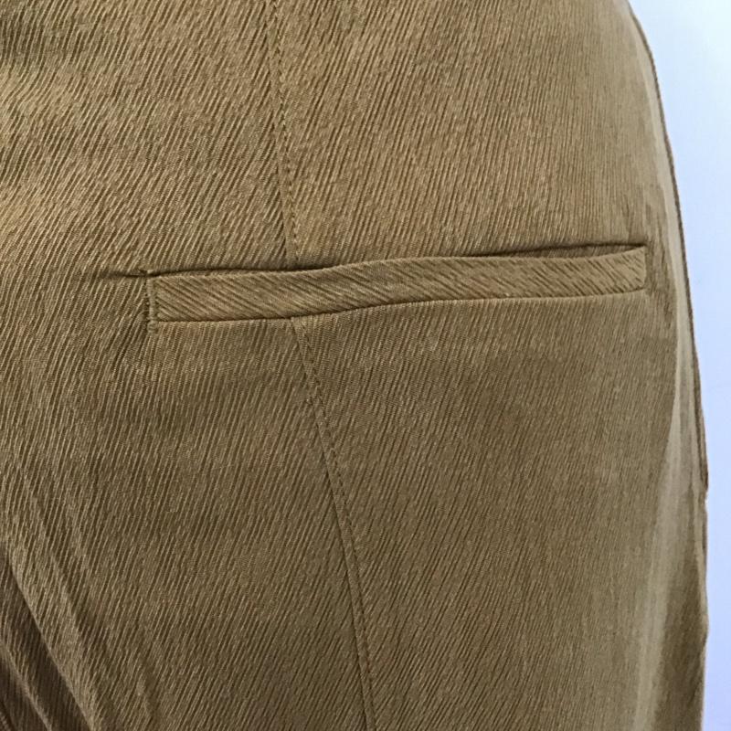 ジーナシス JEANASIS ボトムス ボトムス JS050642MC バックスリットフレアパンツ M 無地 マスタード / マスタード /  レディース USED 古着 中古 10116507
