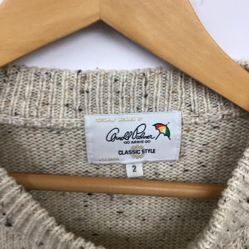 アーノルドパーマー Arnold Palmer ニット、セーター 長袖 2  ベージュ / ベージュ /  レディース USED 古着 中古 10120177