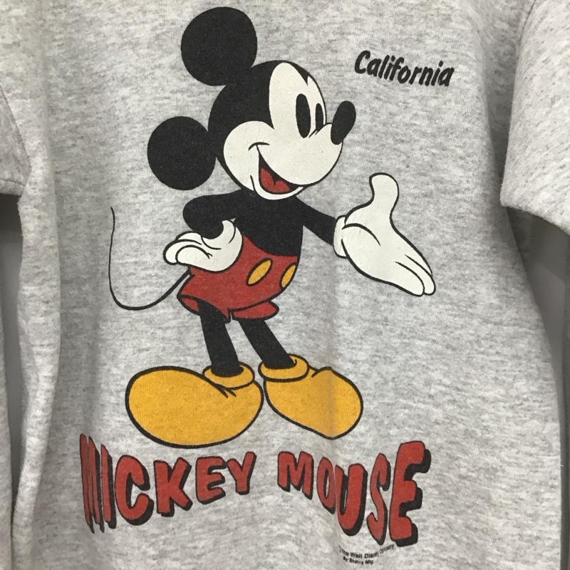 古着 USED トレーナー 長袖 TULTEX スウェット ミッキーマウス ディズニー 裏起毛 90年代 90s M キャラクター 灰 / グレー /  メンズ USED 古着 中古 10133276