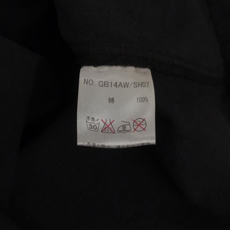 グラム glamb シャツ、ブラウス 七分袖 シャツジャケット フード付きシャツ 七分丈シャツ 3 無地 黒 / ブラック /  メンズ USED 古着 中古 10107498