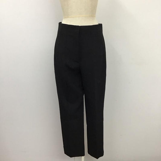ザラ ZARA パンツ スラックス スラックス ワイドパンツ センタータックパンツ M 無地 黒 / ブラック /  レディース USED 古着 中古 10118520
