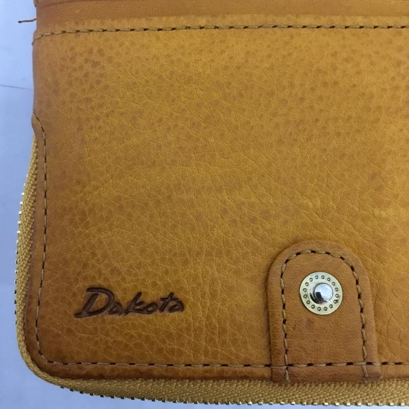 ダコタ Dakota 財布 二つ折り がま口 レザー ロゴ、文字 茶 / ブラウン /  レディース USED 古着 中古 10124158