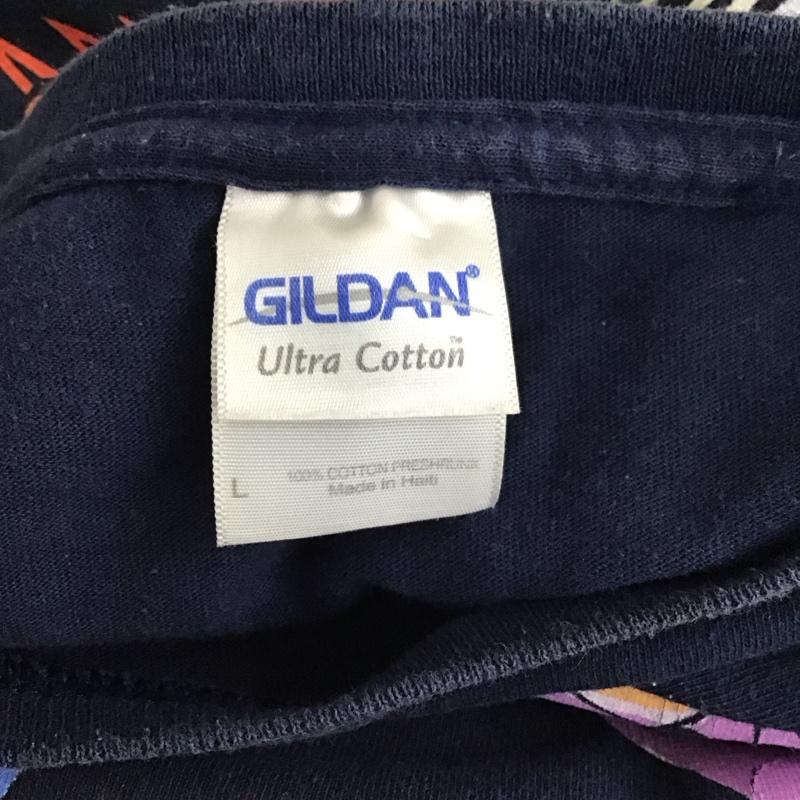 ギルダン GILDAN Tシャツ 半袖 Aerosmith 2013 tour エアロスミス L プリント 紺 / ネイビー /  メンズ USED 古着 中古 10118129