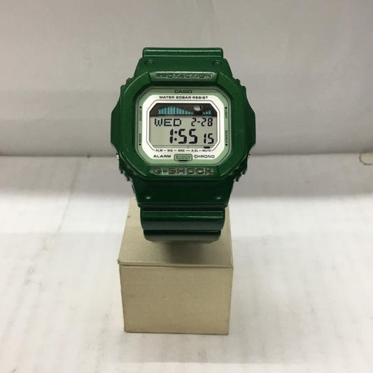 ジーショック G-SHOCK 腕時計 デジタル GLX-5600A スクエア G-LIDE ロゴ、文字 緑 / グリーン /  メンズ USED 古着 中古 10106398