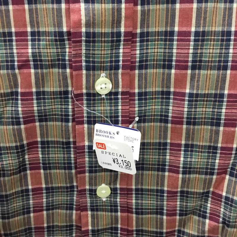 ブルックスブラザーズ BROOKS BROTHERS シャツ、ブラウス 半袖 ボタンダウン 胸ポケット M チェック マルチカラー / マルチカラー /  メンズ USED 古着 中古 10111602