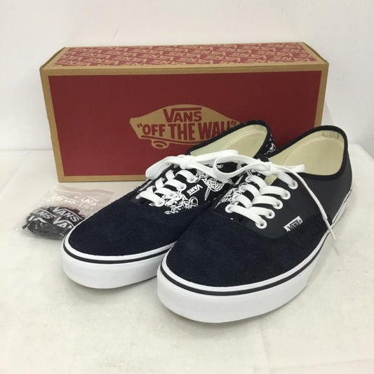 バンズ VANS スニーカー スニーカー VN000CRTBX9 AUTHENTIC BILLYS 別注 10th 28cm 箱有 28.0cm プリント 紺 / ネイビー / X 白 / ホワイト /  メンズ USED 古着 中古 10139214