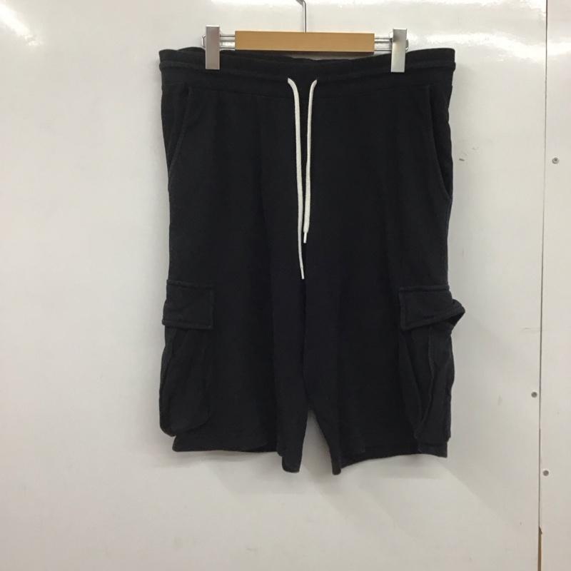 アルマーニ ARMANI パンツ ショートパンツ ハーフパンツ ショートパンツ スウェットパンツ XL ロゴ、文字 黒 / ブラック /  メンズ USED 古着 中古 10144922