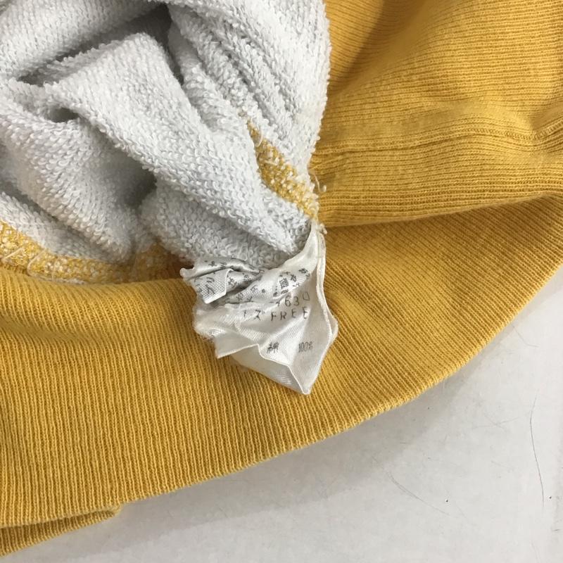 ヒステリックグラマー HYSTERIC GLAMOUR パーカー 長袖 フーディ ジップパーカー FREE ロゴ、文字 X プリント 黄 / イエロー /  レディース USED 古着 中古 10138096